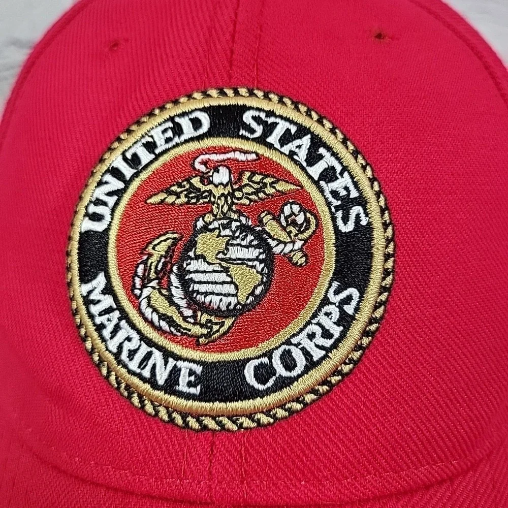United States Marine Corps Hat The Few The Proud Mens Red‎ Adjustable Ball Cap